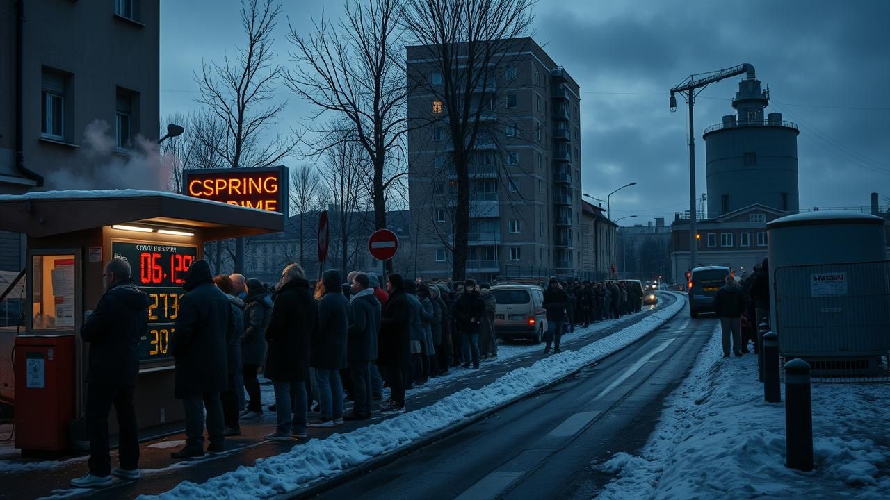 Gaz Russe Coupe Hiver Sous Tension En Europe De L Est
