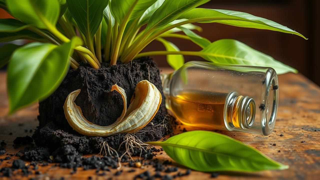 Jardin Melange Banane Vinaigre Plantes 48h