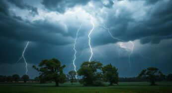 Orages violents en 2025 : 12 départements en vigilance orange, des inondations menacent