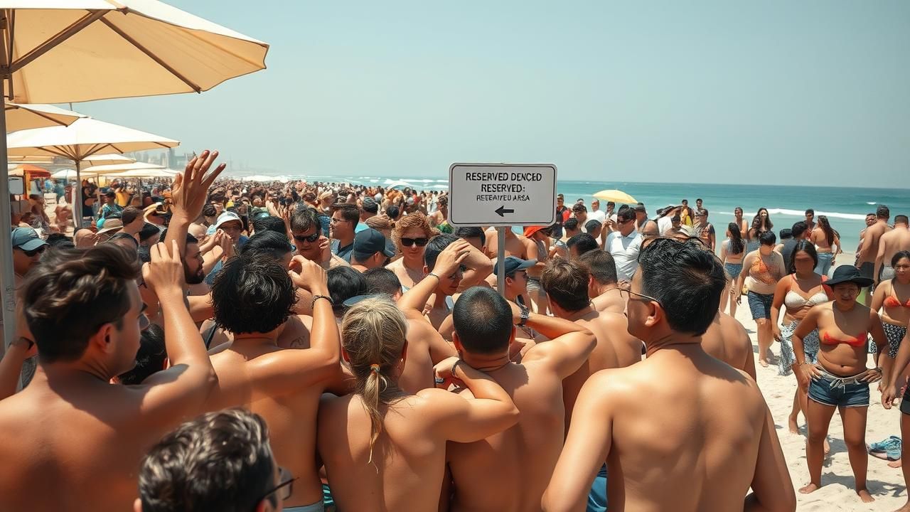 Plage Surcharge Touristes Clash 2025