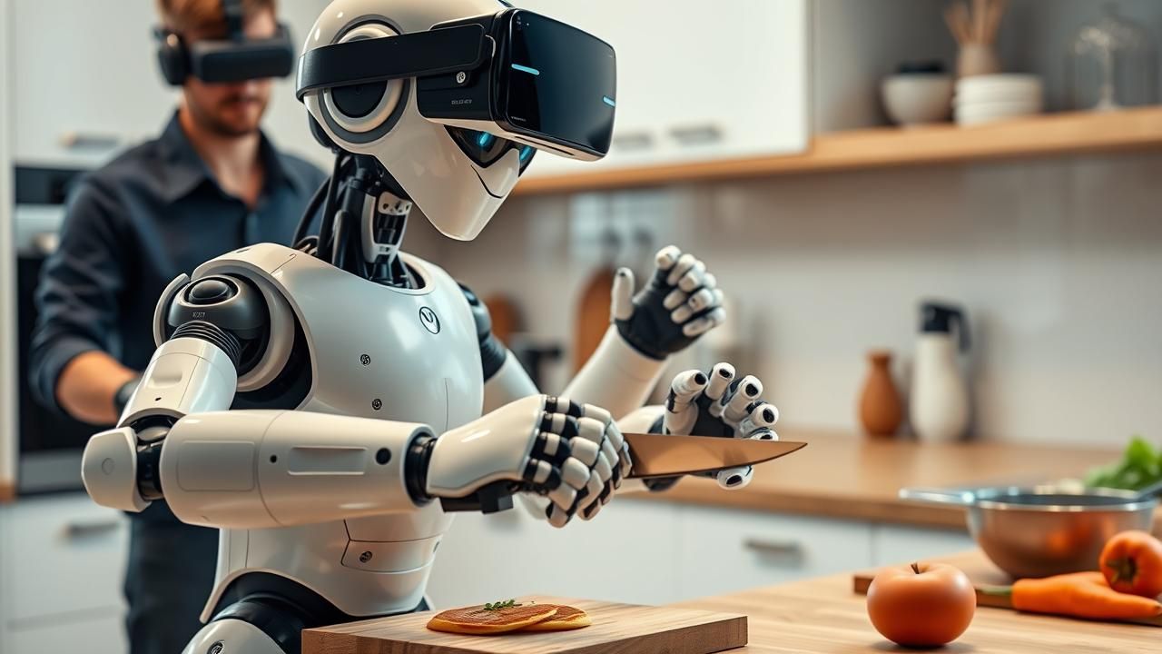 Robot Humanoide Repas Teleoperation 2025