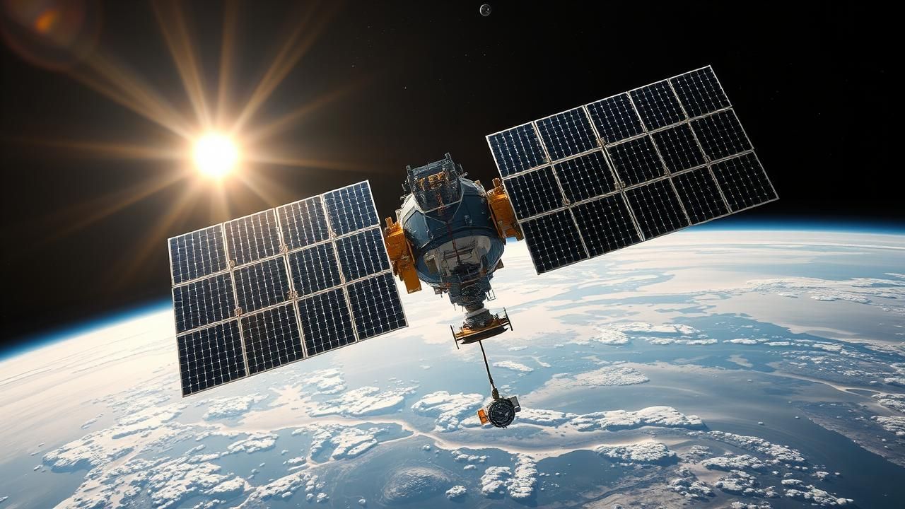 Satellite Solaire Energie Terre 2025 Climat Electricite Propre