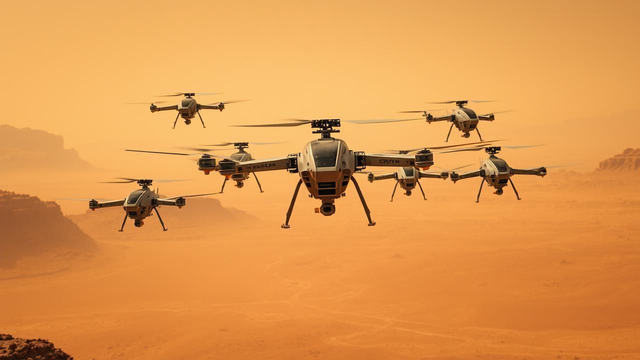Six Helicopteres Pour Explorer Mars Skyfall 2025