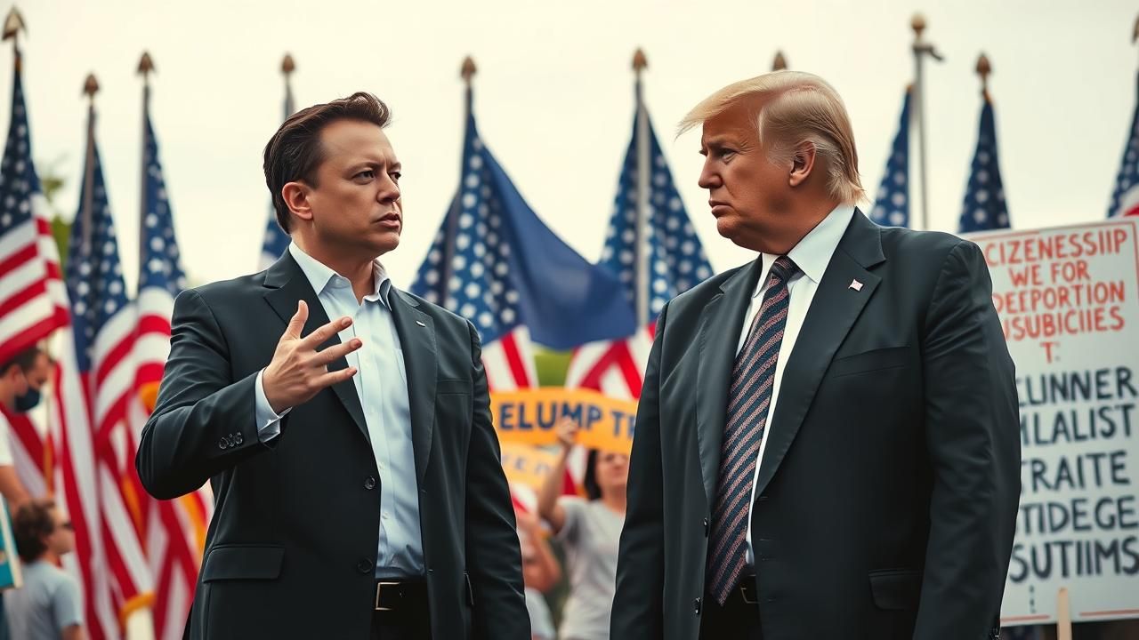 Trump Menace Deportation Elon Musk 2025
