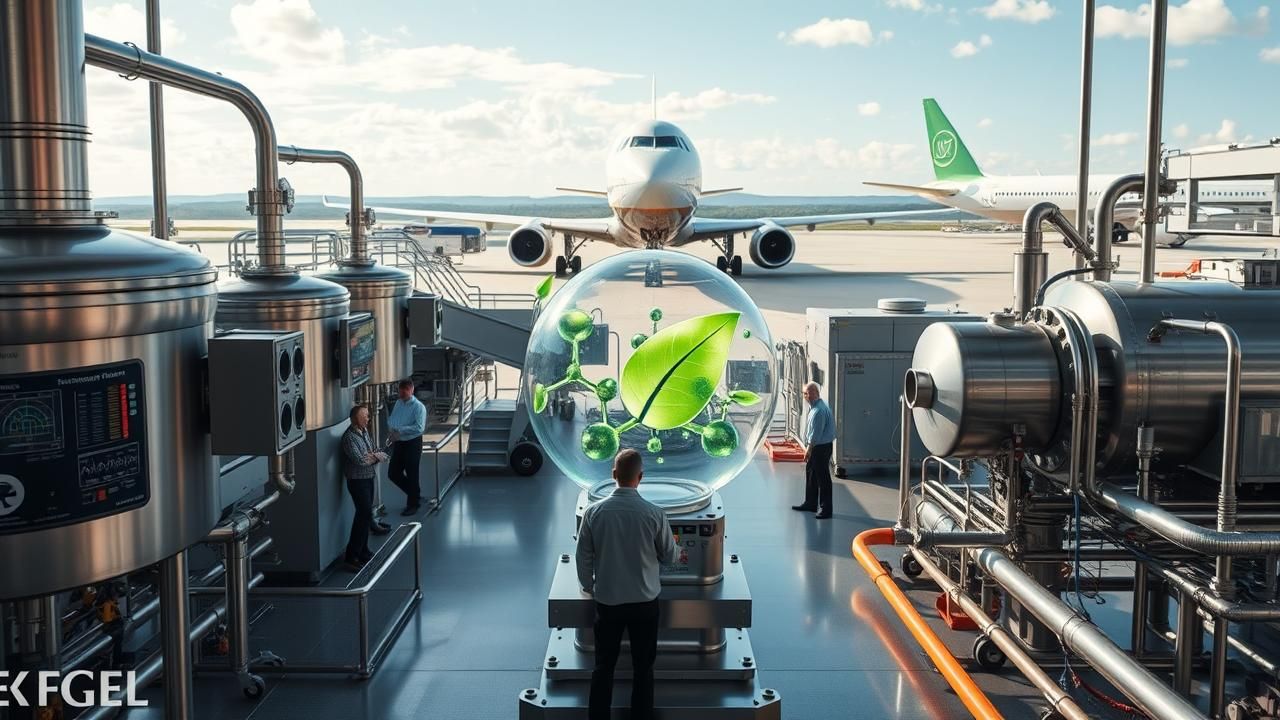 Usine Innovante Carburant Aviation Durable Ethanol 2025