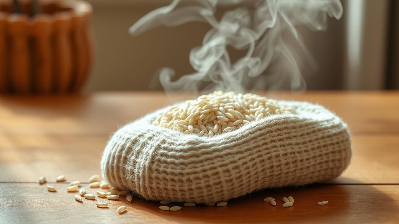 Chaussette De Riz Chauffee Contre Douleurs Musculaires