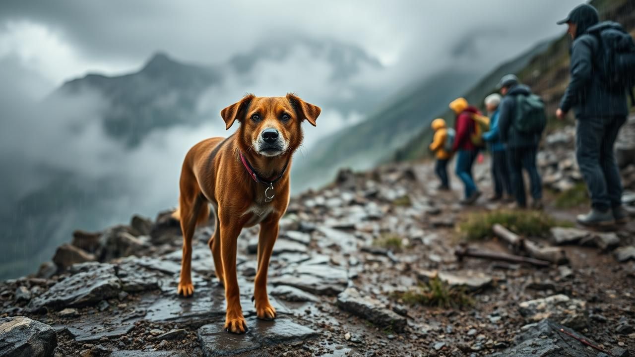 Chien Errant Sauve Randonneurs Tempete Montagne 2025