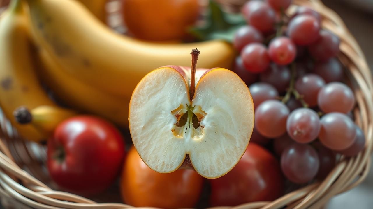 Pomme Coupée Panier Fruits Fraicheur 2025