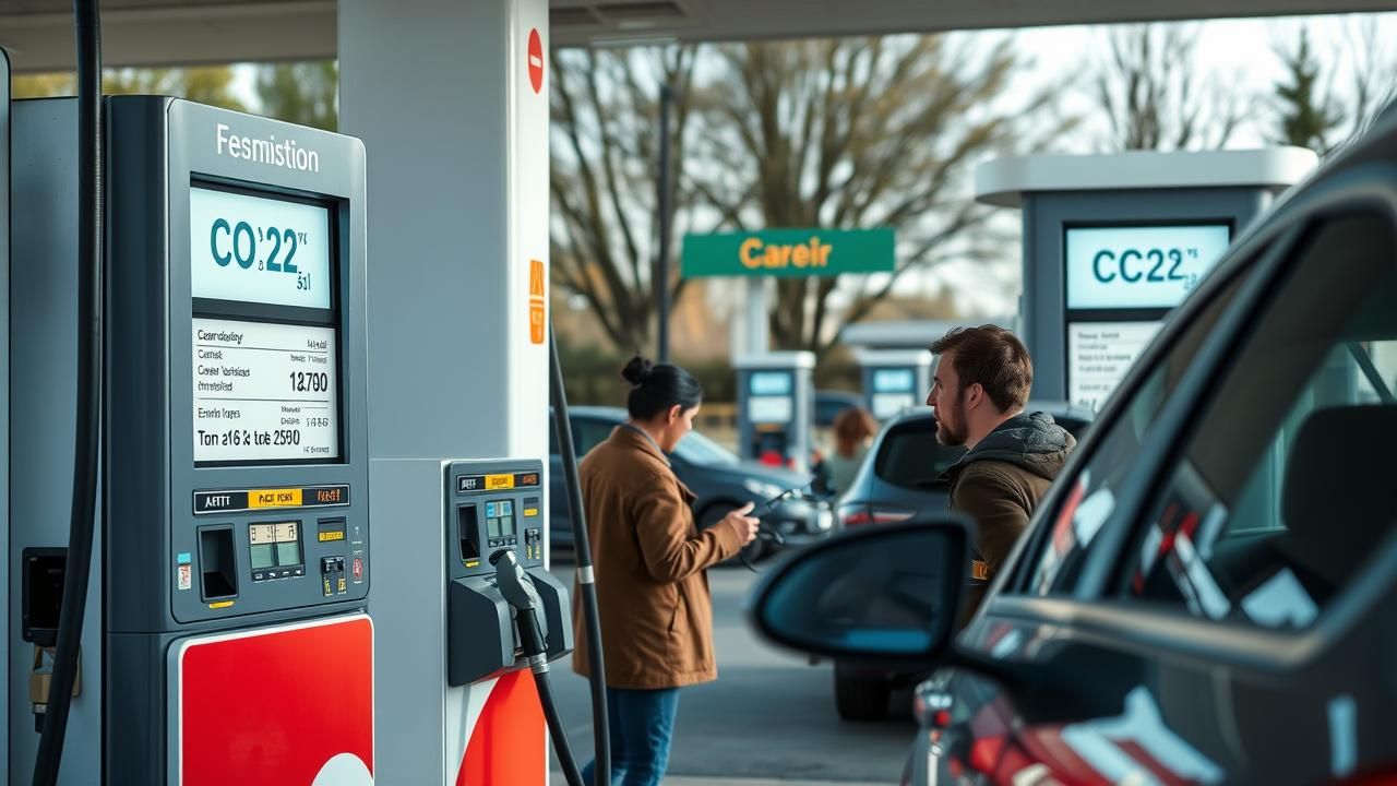 Taux Co2 Pompes Essence France 2025