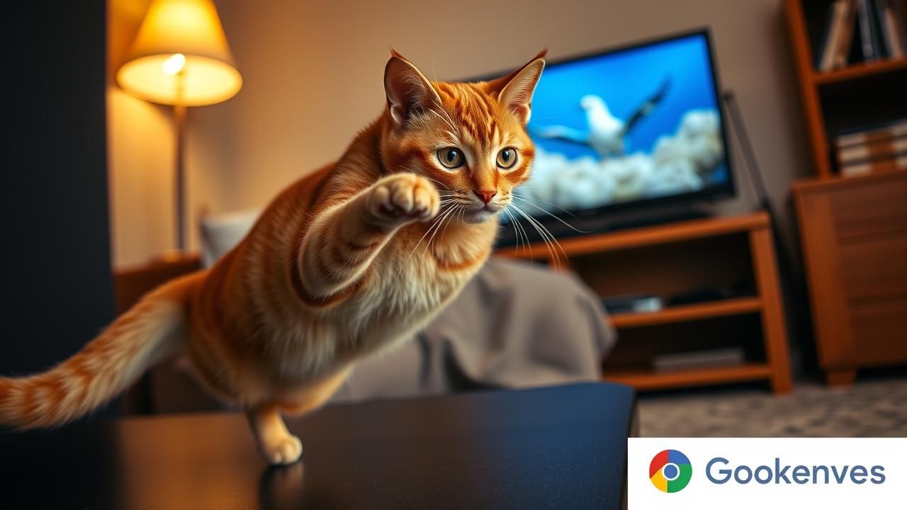 Chat Bondit Allumage Tv Mystere Reflexe Explique