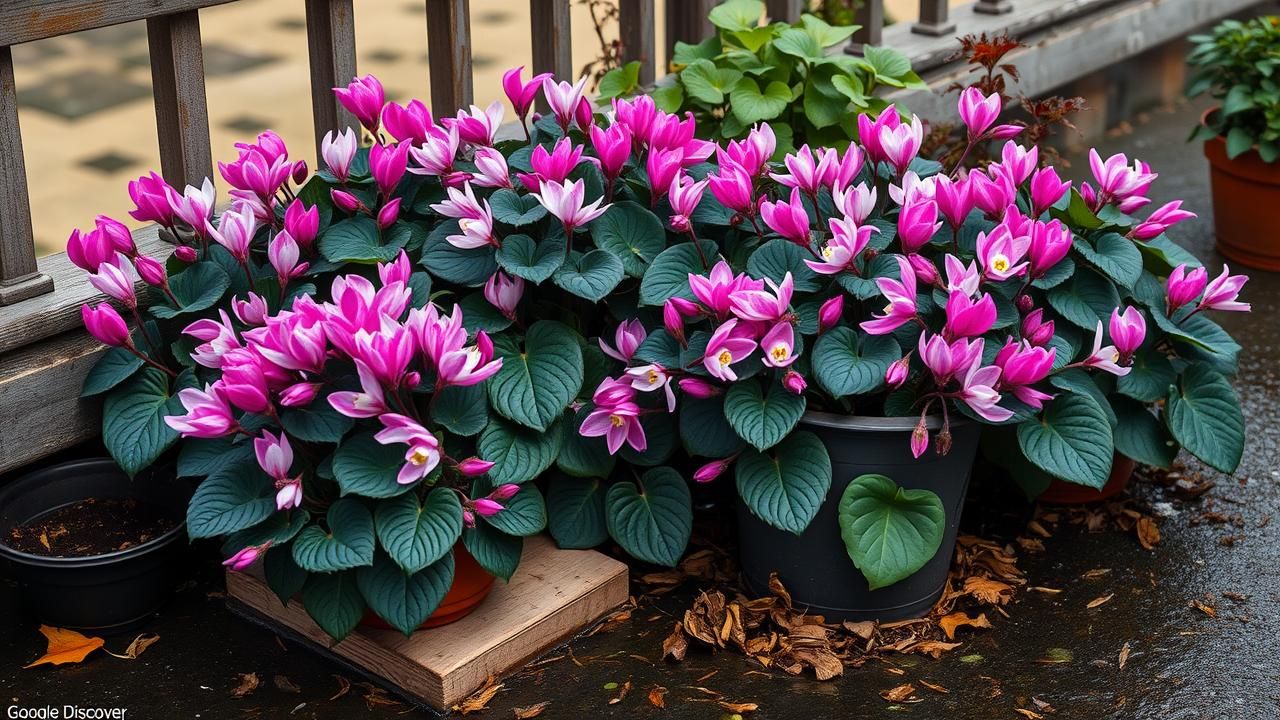 Cyclamens Automne Geste Simple Hiver