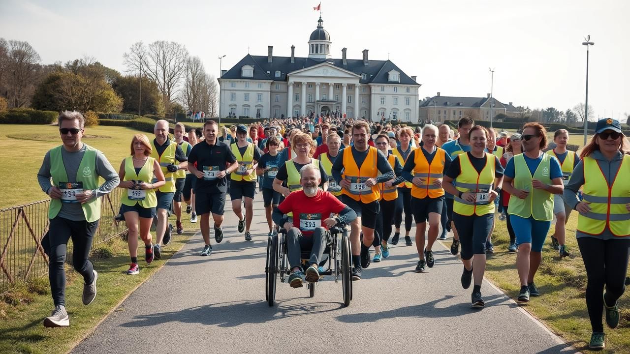 Defi Humain 10000 Km Pied Telethon Lorient
