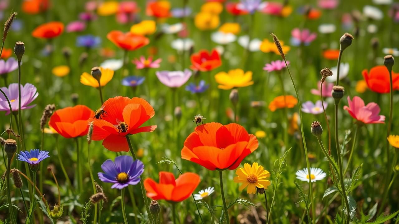 Fleurs Rustiques Octobre Oiseaux Pollinisateurs Sans Arrosage