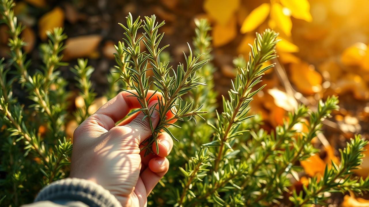 Jardiniers Taillent Romarin Octobre Hiver Spectaculaire