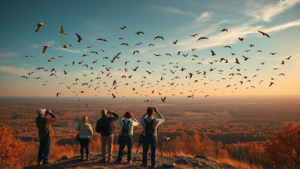 Observation Rare Oiseaux Migrateurs Anjou Sommet