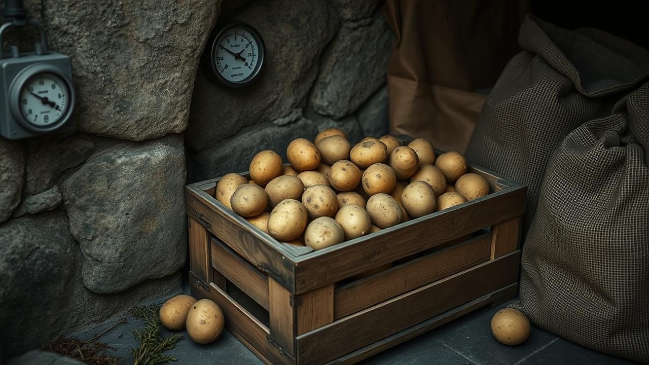 Pommes De Terre Pourrissent Hiver Conservation
