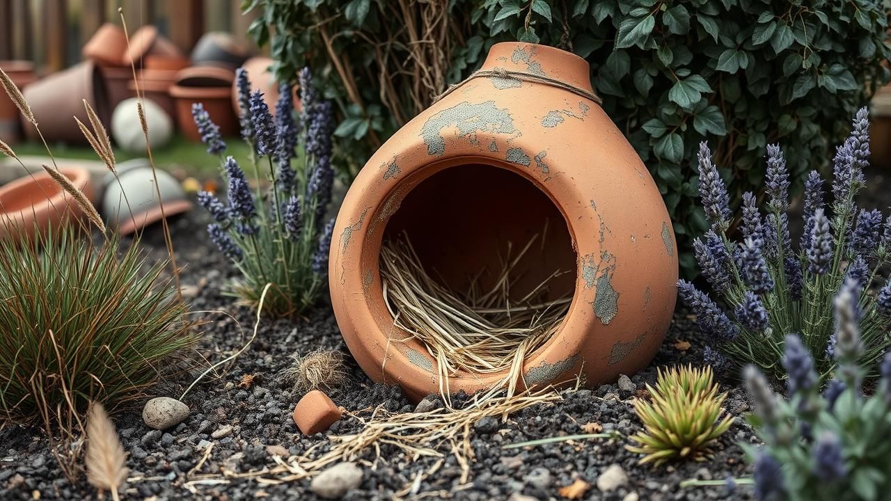 Pots Recycles Refuges Oiseaux Idee Geniale
