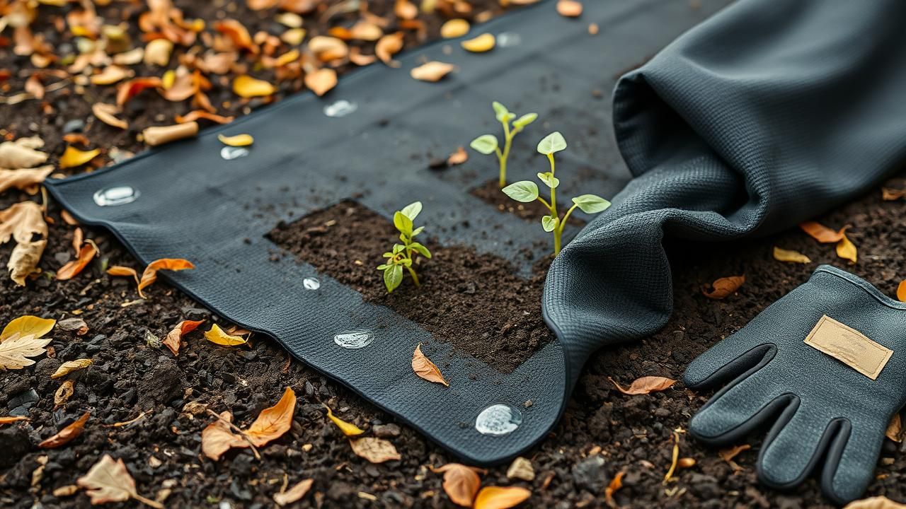 Preparer Son Jardin Pour Lhiver Avec Toile De Paillage Moins De 10 Euros