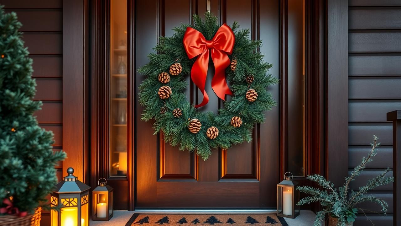 Couronne De Noel Elegante Moins De 25 Euros