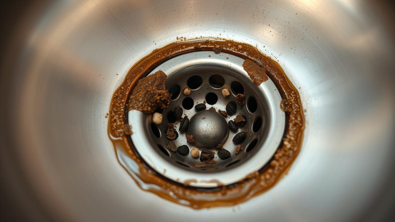 Dechets Evier Bouchent Tuyauterie Sans Prevenir