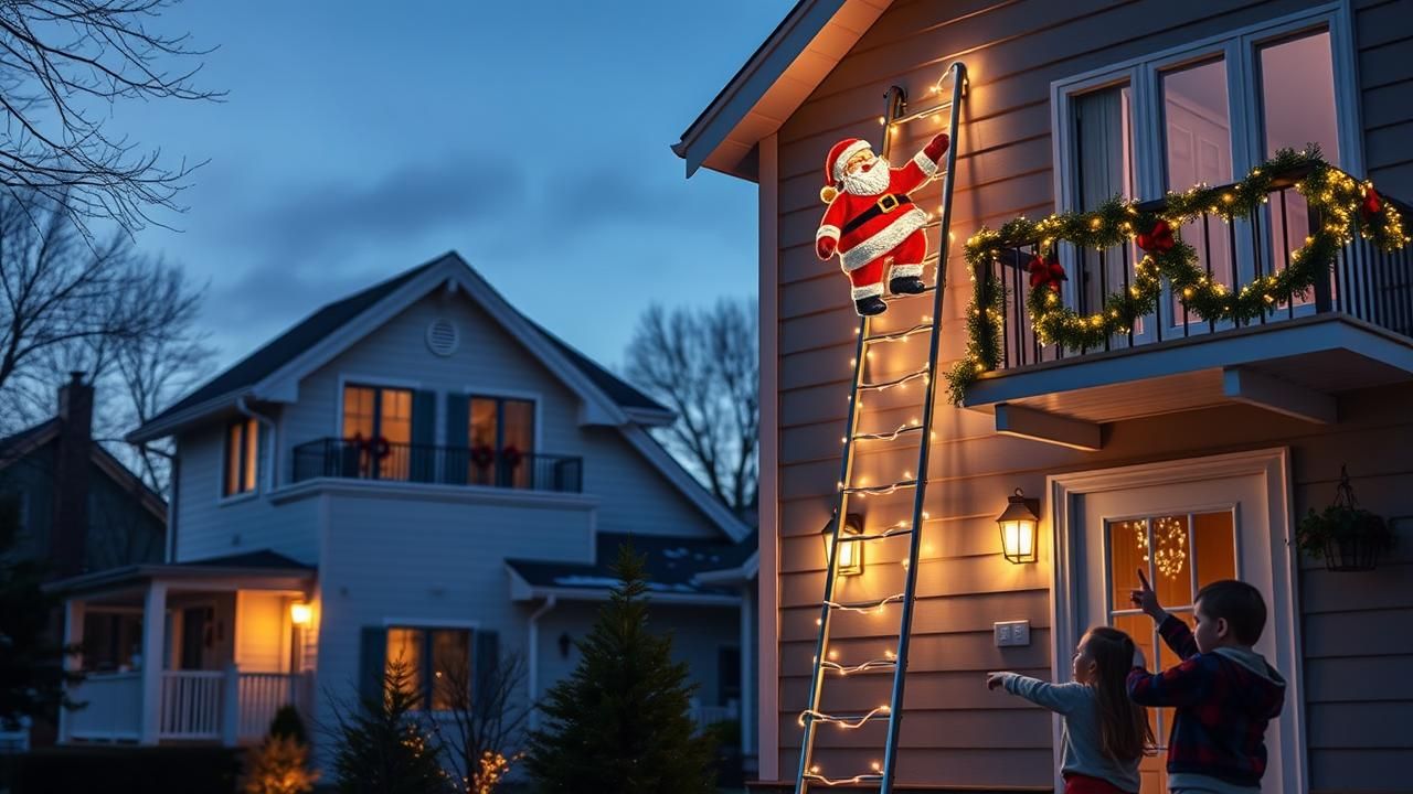 Echelle De Noel Lumineuse Moins De 10 Euros Pour Facades