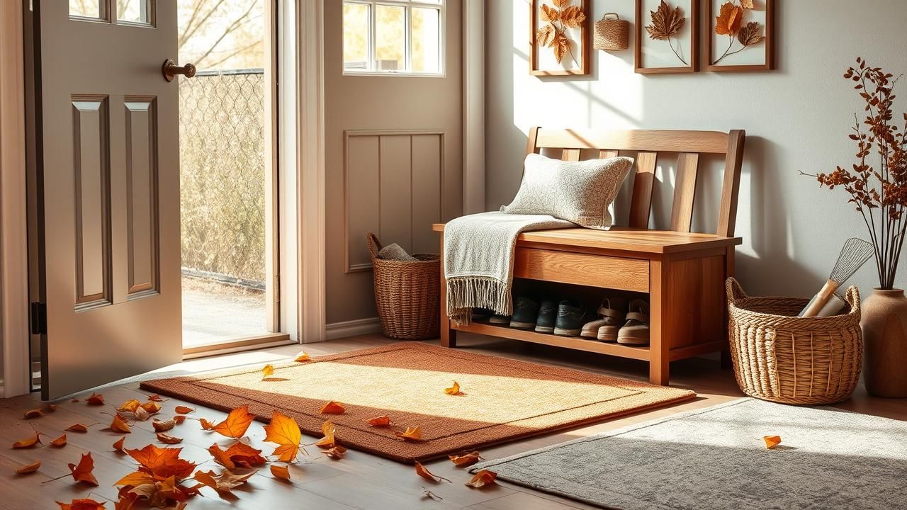 Feuilles Mortes Boue Maison Propre Automne