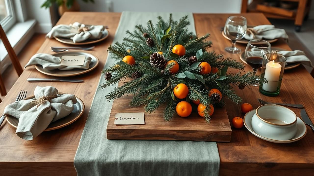 Fin De La Nappe Classique Tendance Table Noel 2025