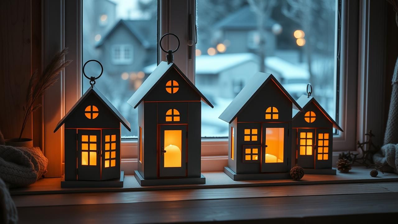 Lanternes Noel Action Decoration Salon Moins Cher