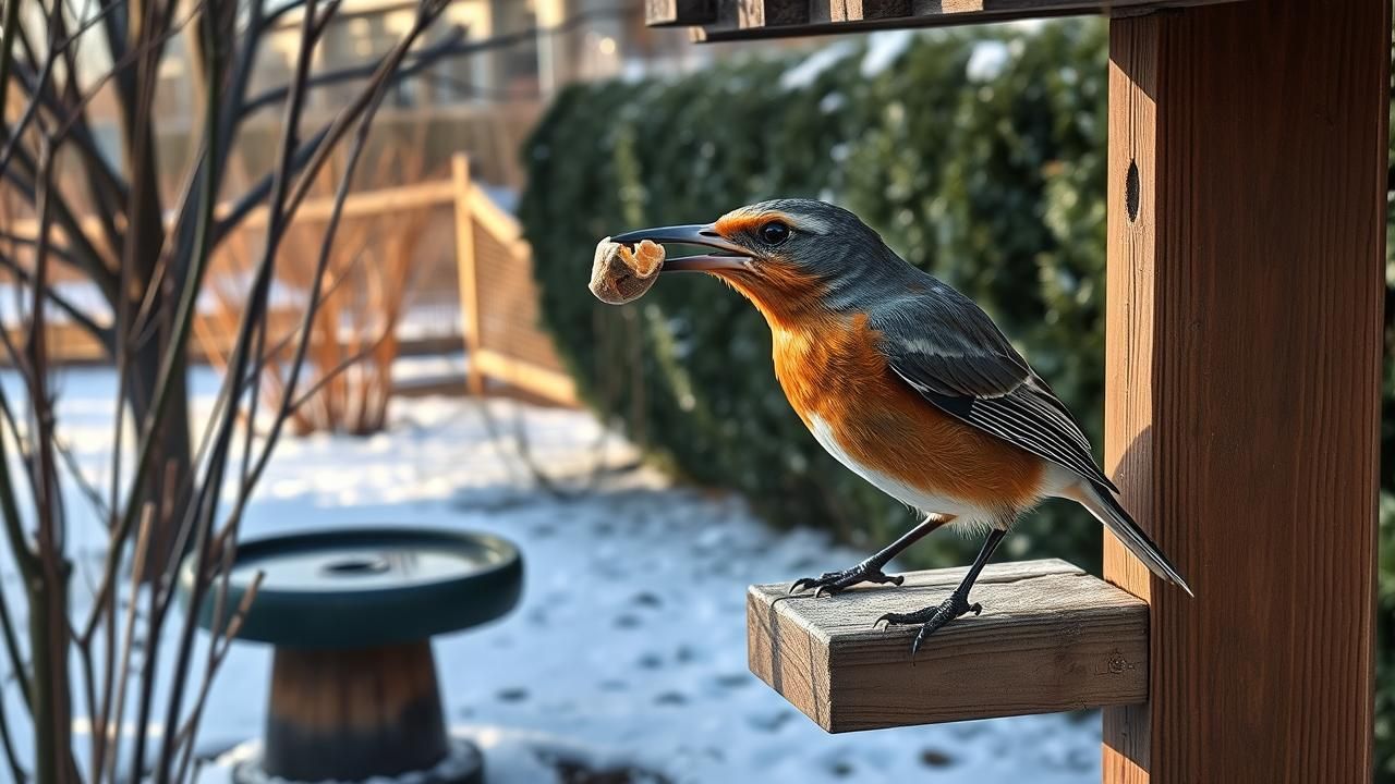 Oiseau Rare Hiver France Jardin