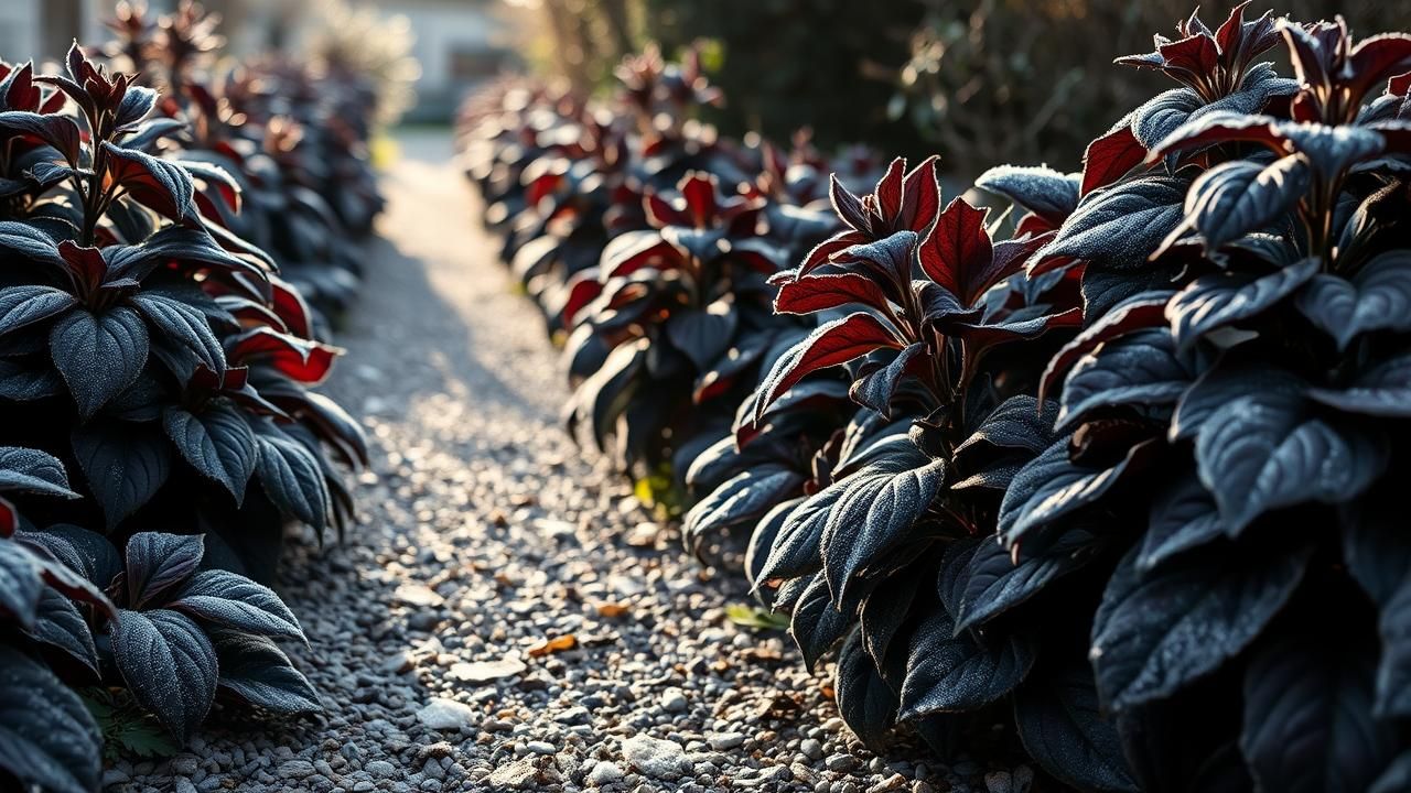 Plantes Dhiver Fascinantes Noires Illusion Etonante