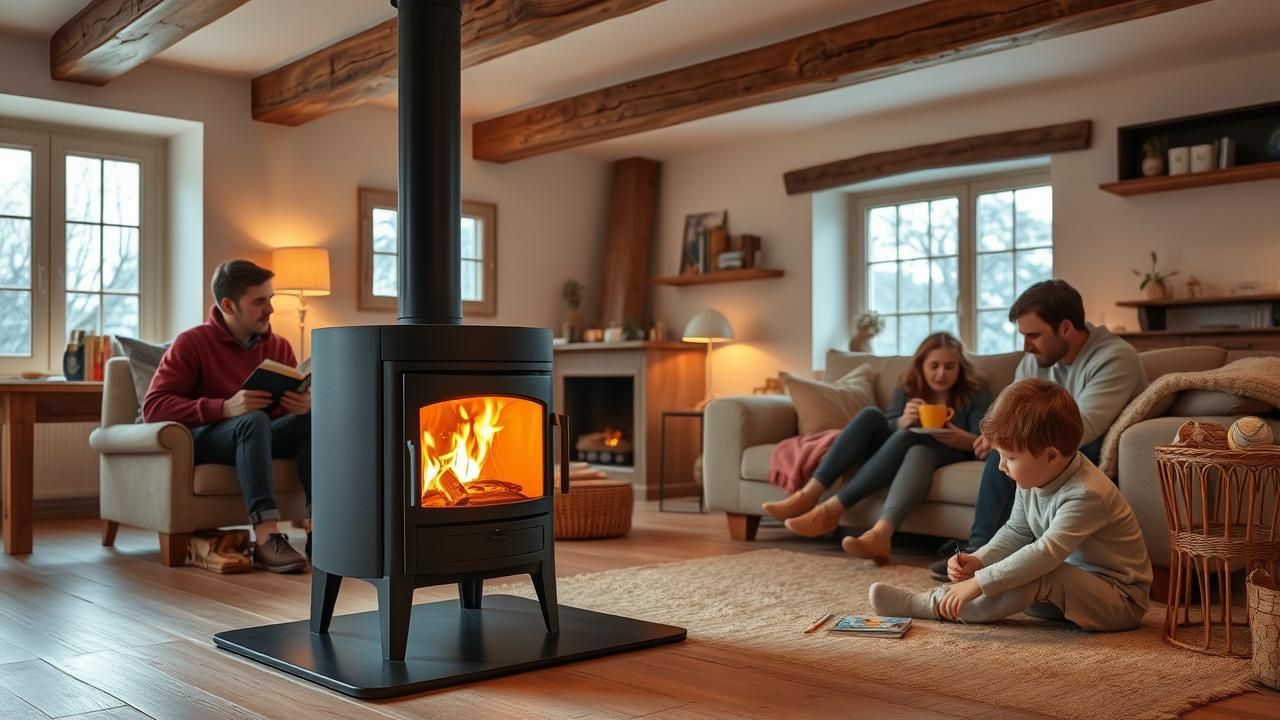 Poele Bois Stylé Pas Cher Rechauffer Interieur