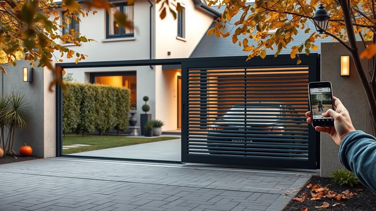 Portail Alu Motorise Somfy 1257 E Castorama Offre Limitee