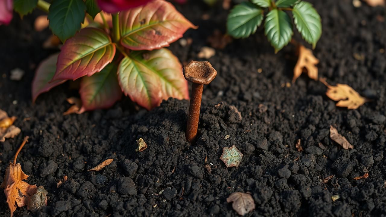 Pourquoi Enterrer Un Clou Rouille Au Pied Des Rosiers