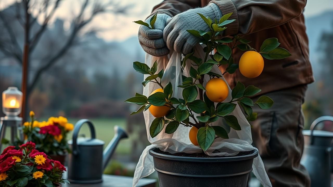 Premier Froid Jardiniers Pros Rentrer Plantes