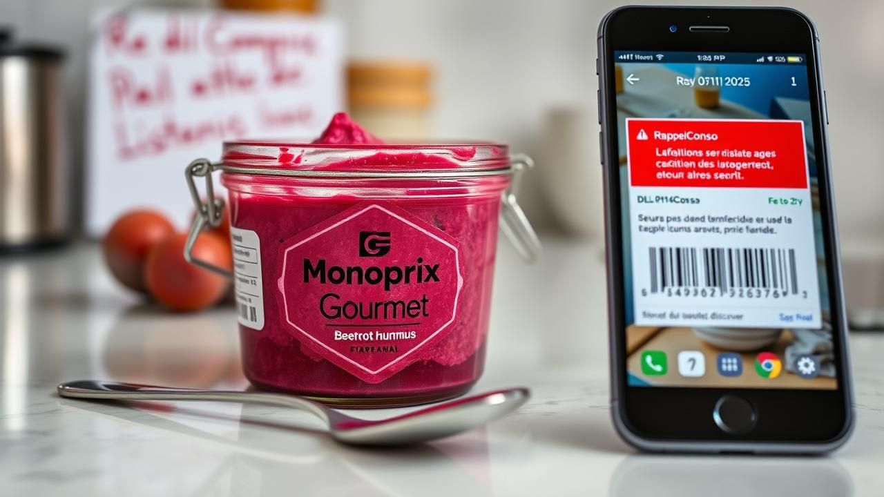 Rappel Houmous Betterave Monoprix Gourmet 8 Novembre