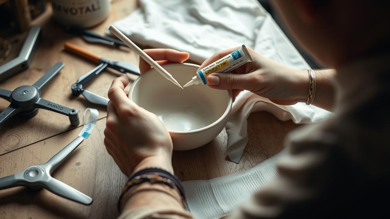 Reparer Objet Casse Regle Dor Colle Materiau