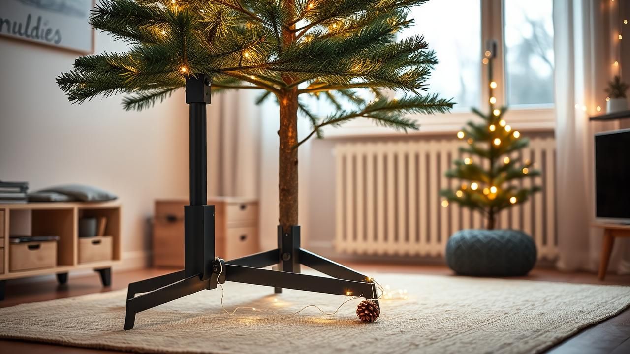 Sapin Elegant Noel Pied Vinterfint Noir Ikea