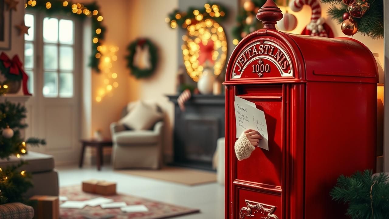 Boite Aux Lettres Rouge Pere Noel Maxi Bazar