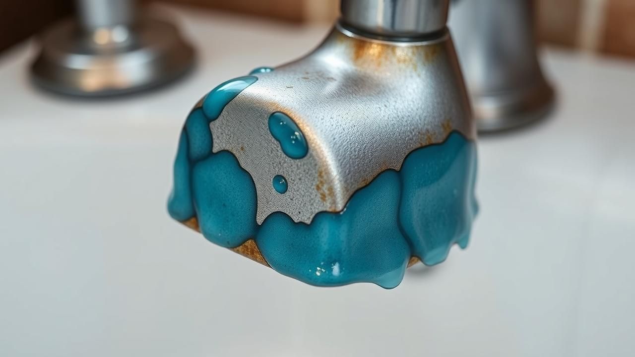 Eau Bleue Robinet Traces Inquietantes