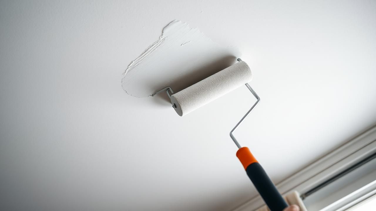 Finition Parfaite Plafond Blanc Sans Retouche