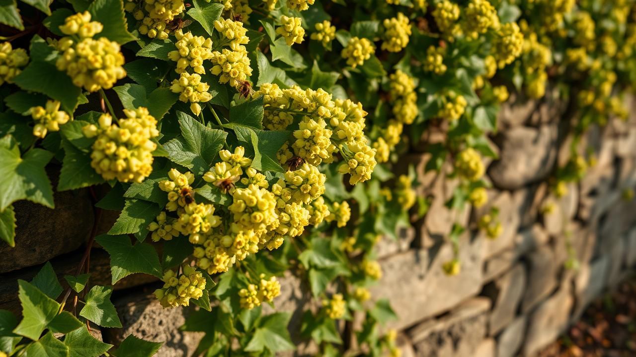 Fleur Abeilles Hiver Nature