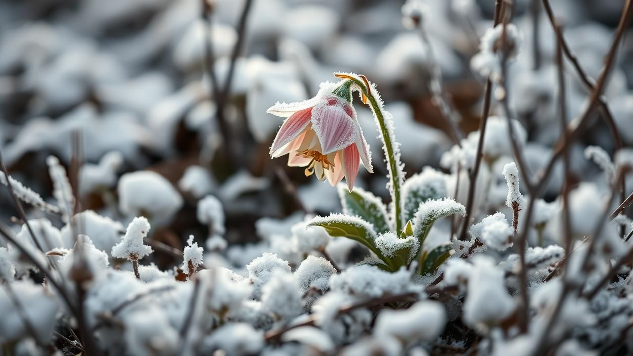 Fleur Magnifique Envahit Jardins Hiver Jardiniers Stupéfaits