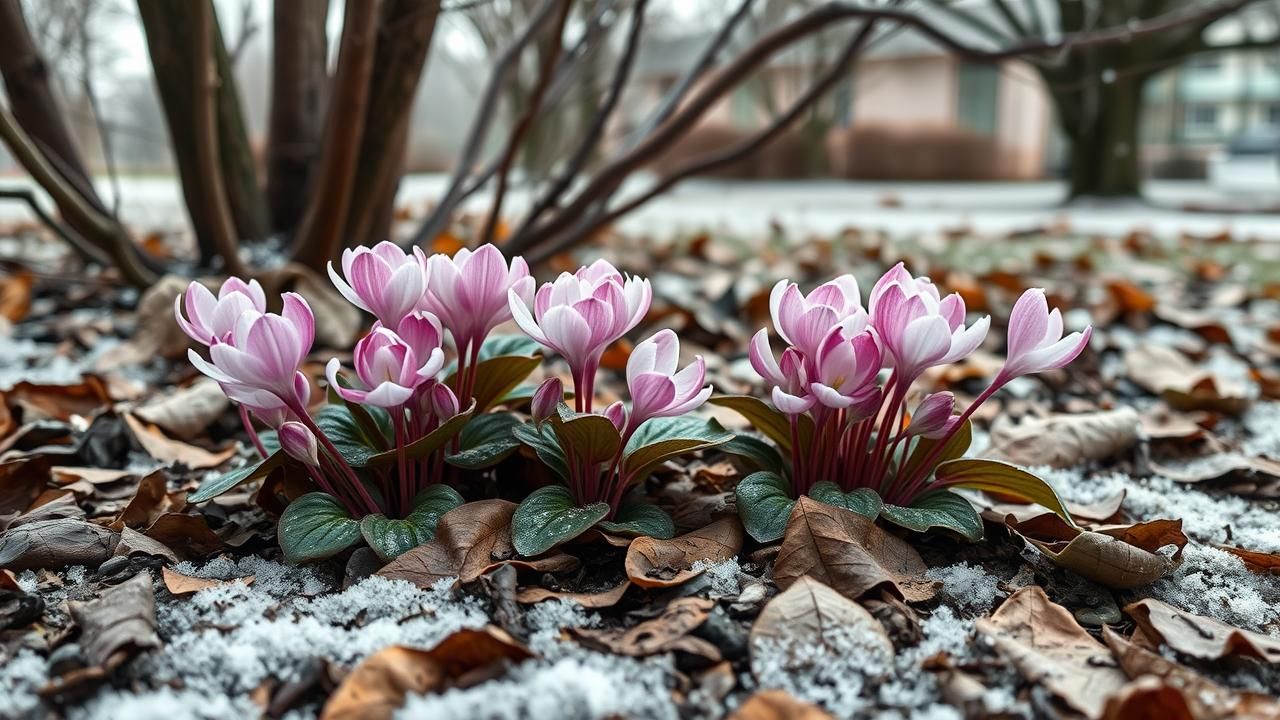 Fleur Rare Epanouie Hiver Choc Thermique Voisins Epates