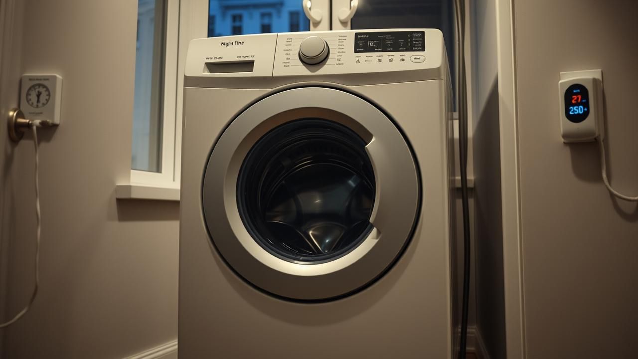 Lancer Machine Laver Nuit Economise T Il Vraiment Calcul