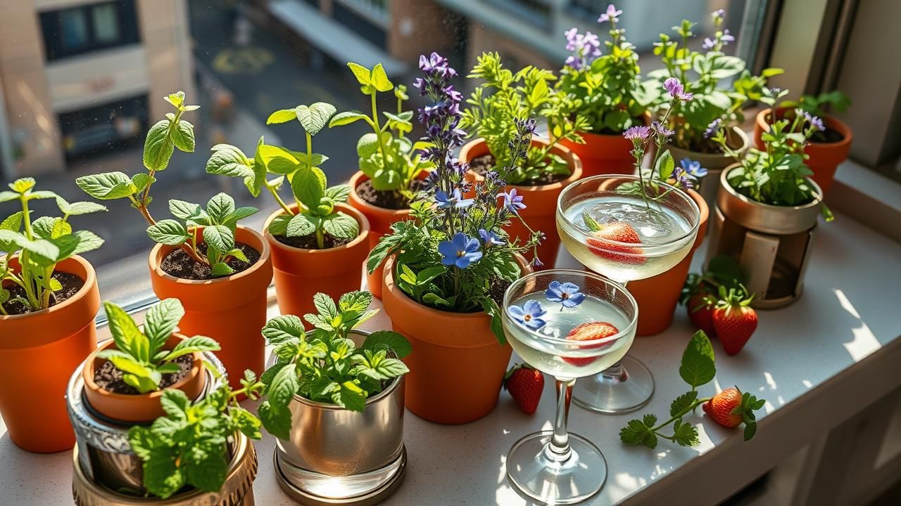 Mini Jardin Plantes Cocktails 12 Varietes Cultiver Espace Reduit