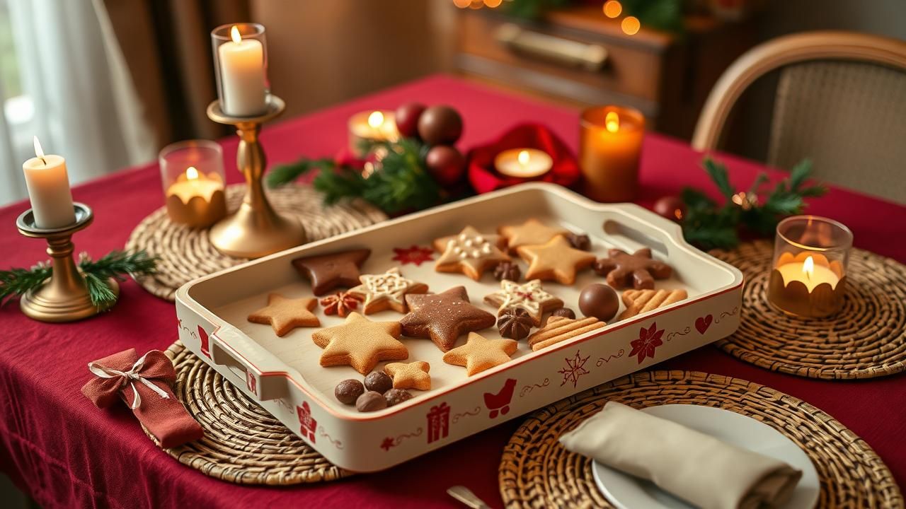 Plateau Biscuits Noel Magique