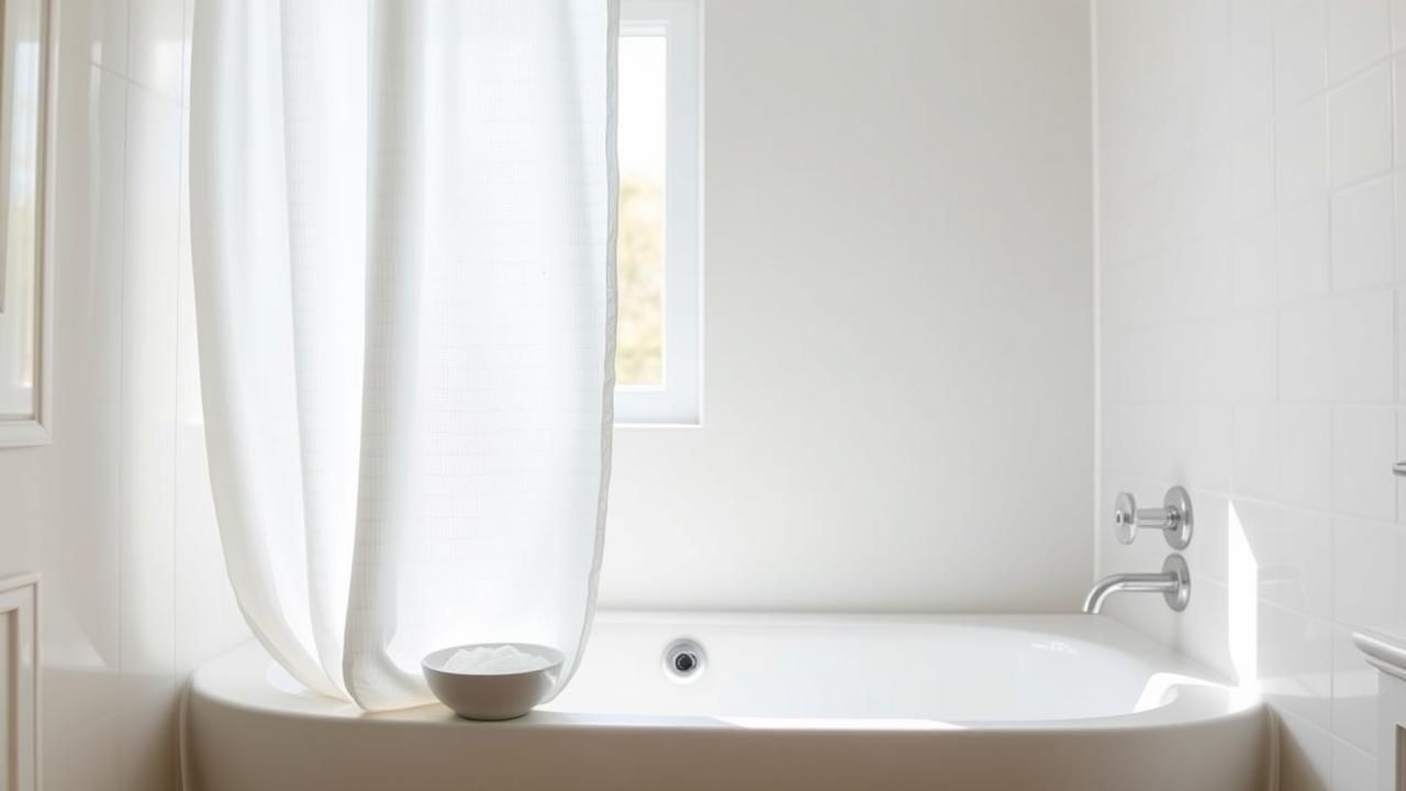 Rideau Douche Sale Moisi Nettoyage Rapide 10 Minutes