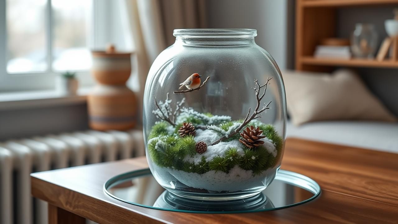 Terrarium Givre Fetes Fines Années