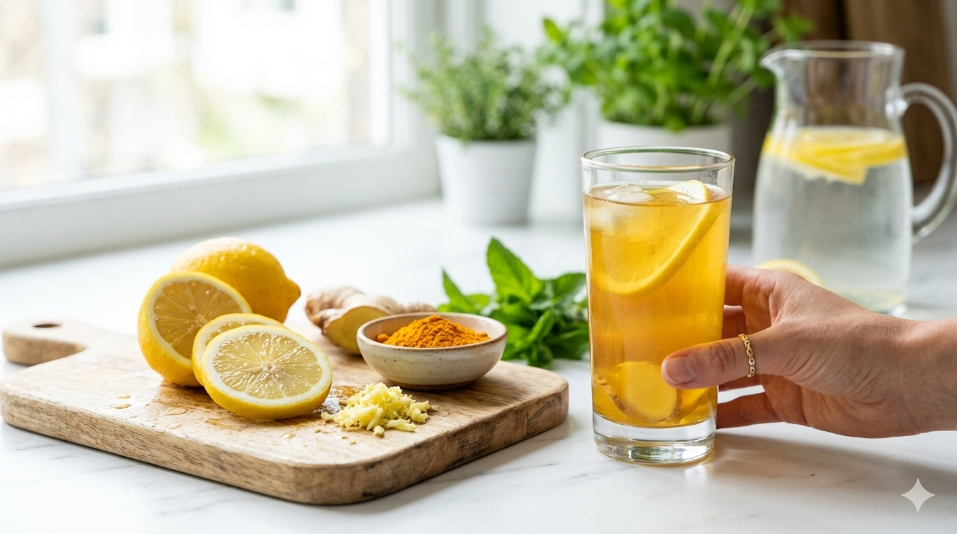 Recette naturelle detox foie citron gingembre curcuma mars 2026 boisson bien-être
